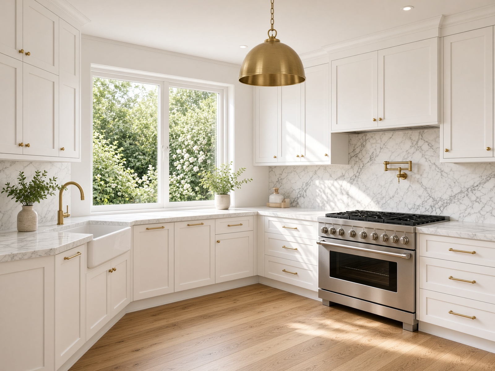 Restored high-end kitchen after professional smoke cleanup